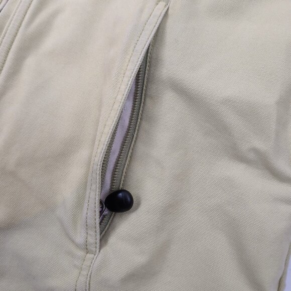 Vintage L.L. Bean Women's Light Green Denim Jacket Zipped Pockets, Small - Picture 7 of 10